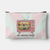Personalized French Bulldog Retro TV Pastel Dog Etui (Voorkant)