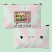 Personalized French Bulldog Retro TV Pastel Dog Etui