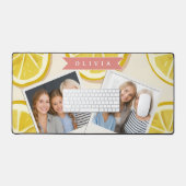 Personalized Fresh Lemon Slice Pattern Bright Bureaumat (Keyboard & Muis)