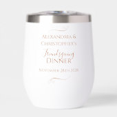 Personalized Friendsgiving Dinner Party Minimal  (Voorkant)