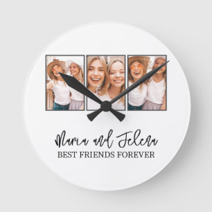 Personalized Friendship BFF Photo Template Ronde Klok