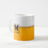 Personalized Frosted Beer Mug with Custom Name Koffiemok (Voorkant links)