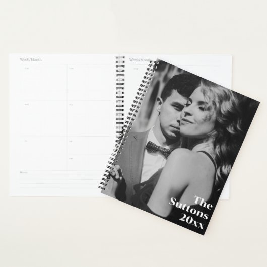 Personalized Full Couple Photo Elegant Wedding Planner (Display)