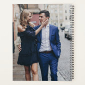 Personalized Full Couple Photo Elegant Wedding Planner (Achterkant)