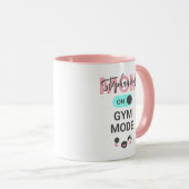 Personalized Fun Mom is On Gym Mode Cute Mok (Voorkant rechts)