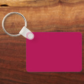 Personalized Fun Retro Orange Hot Pink Art Pattern Sleutelhanger (Achterkant)