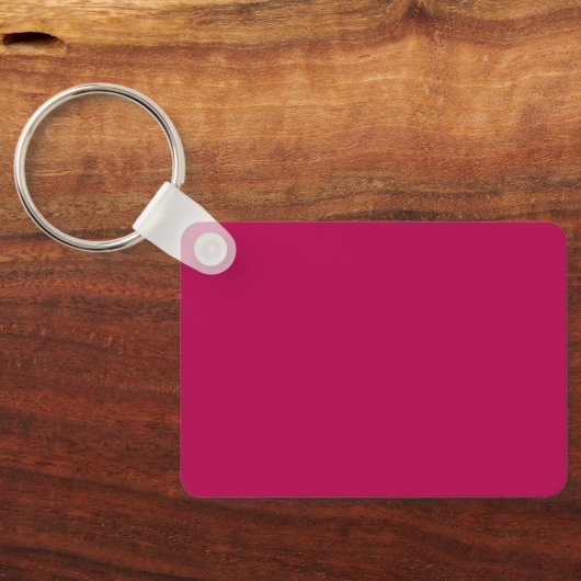 Personalized Fun Retro Orange Hot Pink Art Pattern Sleutelhanger (Achterkant)