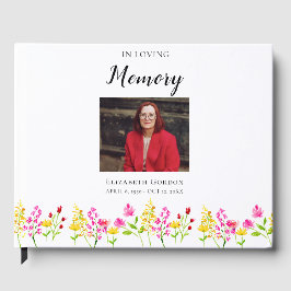 Personalized Funeral Floral Memorial Remembrance K Gastenboek