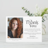 Personalized Funeral Thank You Photo Card Bedankkaart (Staand voorkant)