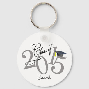 Personalized Funky Class of 2015 Sleutelhanger