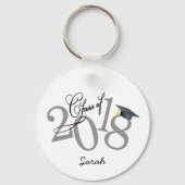 Personalized Funky Class of 2018 Sleutelhanger (Voorkant)