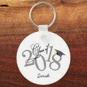 Personalized Funky Class of 2018 Sleutelhanger (Voorkant)