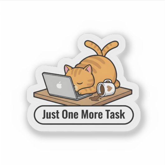 Personalized Funny AI Cat Meme Collection Sticker (Voorkant)