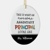 Personalized Funny Assistant Principal Keramisch Ornament (Rechts)