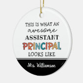 Personalized Funny Assistant Principal Keramisch Ornament (Links)