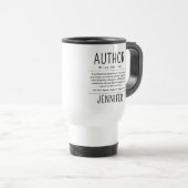 Personalized Funny Author Writer Definition Reisbeker (Voorkant rechts)