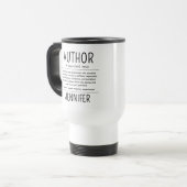 Personalized Funny Author Writer Definition Reisbeker (Voorkant links)