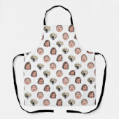 Personalized Funny Baby Kids Family Face 3 Photos Schort (Voorkant)