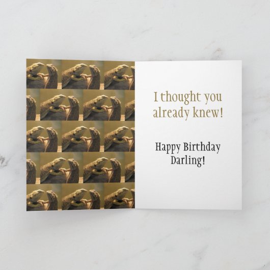 Personalized Funny Birthday Greeting Card Kaart (Binnen)