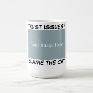 Personalized Funny Cat Mug - Blame The Cat. Koffiemok