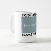 Personalized Funny Cat Mug - Blame The Cat. Koffiemok (Voorkant links)