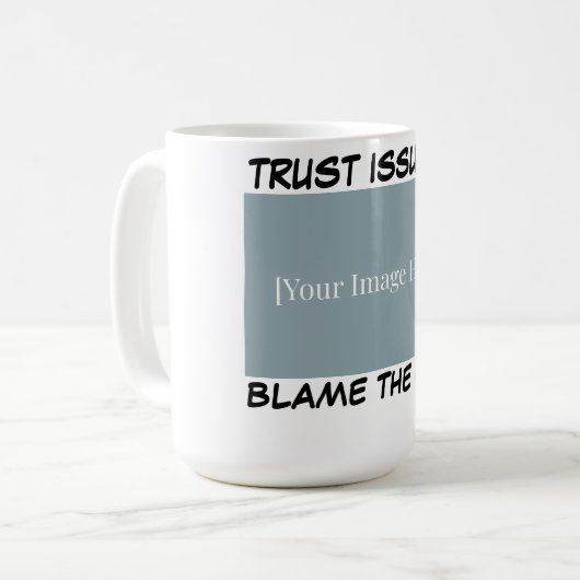 Personalized Funny Cat Mug - Blame The Cat. Koffiemok (Voorkant links)