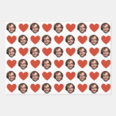 Personalized Funny Custom Face Photo Love Heart Inpakpapier Vel (Voorkant 2)