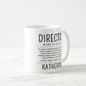 Personalized Funny Director Appreciation Gift Koffiemok (Voorkant rechts)