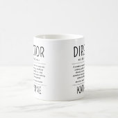 Personalized Funny Director Appreciation Gift Koffiemok (Center)