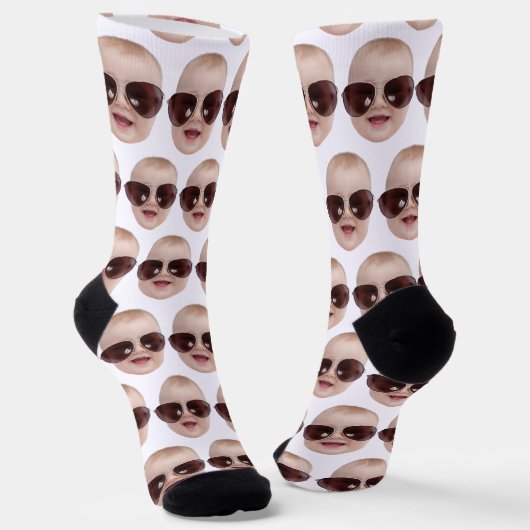 Personalized Funny Faces Socks Photo Face Socks Sokken (Gebogen)