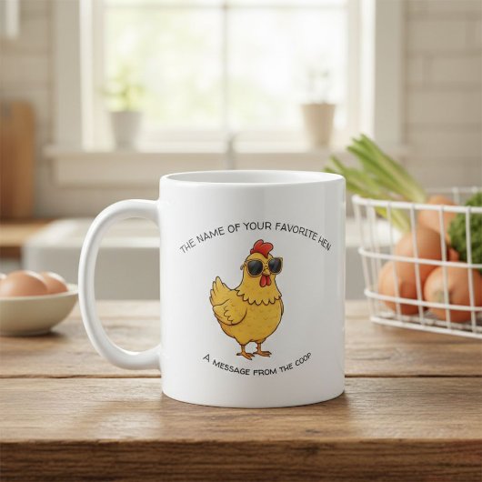 Personalized funny Farmhouse Coffee Cup Koffiemok
