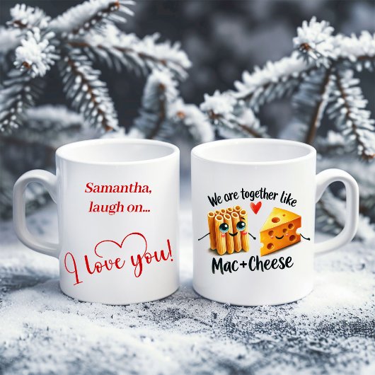 Personalized Funny Food Mug I Love You Gift Koffiemok