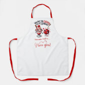 Personalized Funny Food Romantic Valentine Apron Schort (Voorkant)