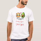 Personalized Funny Food Valentine T-Shirt Gift (Voorkant)