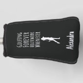 Personalized Funny Golfer Gifts For Her Women  Golfheadcover (Voorkant)