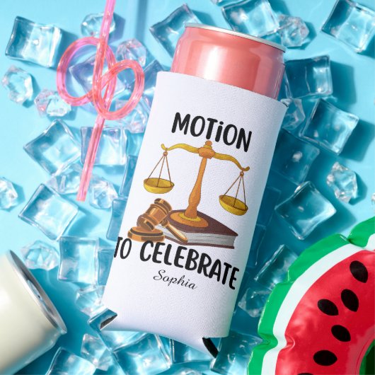 Personalized funny  law graduate  seltzer blikjeskoeler (Insitu Zomer)