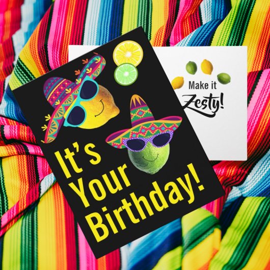 Personalized Funny Lemon Lime  Kaart