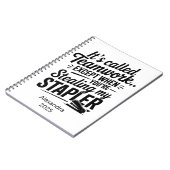 Personalized Funny Office Quote Notitieboek (Linkerzijde)