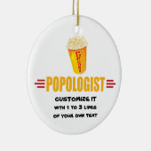 Personalized Funny Popcorn Keramisch Ornament (Rechts)