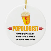 Personalized Funny Popcorn Keramisch Ornament (Voorkant)