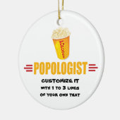 Personalized Funny Popcorn Keramisch Ornament (Links)