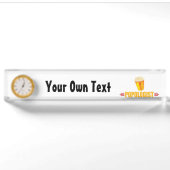 Personalized Funny Popcorn Naambordje (Voorkant)