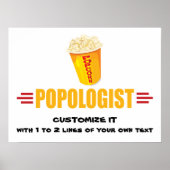 Personalized Funny Popcorn Poster (Voorkant)