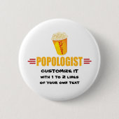 Personalized Funny Popcorn Ronde Button 5,7 Cm (Voorkant)
