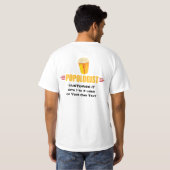 Personalized Funny Popcorn T-shirt (Achterkant volledig)