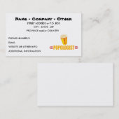 Personalized Funny Popcorn Visitekaartje (Voorkant / Achterkant)
