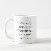 Personalized Funny Quote Christmas Holiday Cocoa Koffiemok (Links)