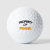 Personalized Funny Quote Property Of Golfballen (Voorkant)