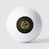 Personalized Funny Royal Golf Ball Golfballen (Voorkant)