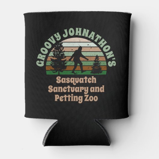 Personalized Funny Sasquatch Sanctuary Blikjeskoeler (Voorkant)